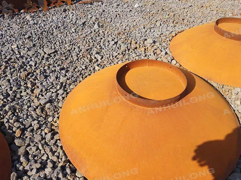 Industrial Style Weathering Steel Fire Pit Manufacturer For Sale